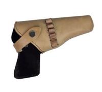 MDFCZXP Retro Waist Cowhide Holster, Cowhide Gun Holster, for Cowboy Larp Cosplay Costume Accessory,Brown,19cm