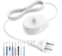 Mdforme Electric Toothbrush Charger for Braun Oral B, Replacement Charger 110V-240V for Oral B 3757 Charger - Charging All Oral B Electric Toothbrush That 3757 Support, IP67 1.22m Portable for Travel
