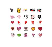 MDGadge 25 Pcs Dog Collar or Leash Charms - Custom Fashion Dog Accessories Personalized Charms, Klein, Polyvinyl Chloride, /