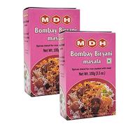 MDH Biryani Bombay Masala 100g (Pack of 2) - Adds Aroma, Taste & Flavour to Meals - Indian Bombay Biryani Masala Seasoning Blend Of Spices - Mix Curry Masala Recipe Casserole Herbs