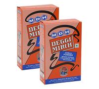MDH Deggi Mirch 100g (Pack of 2)- Enhances the flavours of the meal - A must-have Indian Spice Red Chilli Powder in the kitchen - Spices Mix Curry Masala Recipe Mixes Casserole Seasoning Herbs