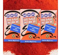 MDH Deggi Mirch - 100g (Pack of 3) | Mild Hot Red Chilli Powder for Vibrant Colour & Balanced Heat | Total: 300g