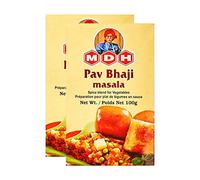 MDH | Pav Bhaji | Masala | 100g | Indian Origin | Indian Spice | No Color Added (Pack of 2)