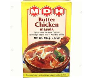 MDH Seasoning Masala Powder - Spices Mix Curry Masala Recipe Mixes Casserole Seasoning Herbs - Aromatic & Enhances the flavor of the meal (Pack of 1, Butter chicken masala 100g)