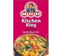 MDH Various Seasoning Masala Powder - A Mixture of Spices Adds Taste - Aromatic & Enhances the flavor of the meal -Simplifies & Speeds Up The Cooking Process (Kitchen King Masala 100g, 1)