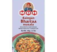 MDH Various Seasoning Masala Powder - Spices Mix Curry Masala Recipe Mixes Casserole Seasoning Herbs - Aromatic & Enhances the flavor of the meal (Bangen Bharta Masala (100g), Pack of 1)