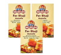 MDH Various Seasoning Masala Powder - Spices Mix Curry Masala Recipe Mixes Casserole Seasoning Herbs - Aromatic & Enhances the flavor of the meal (Pav Bhaji Masala (100g), Pack of 3)