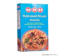 MDH Various Seasoning Masala Powder - Spices Mix Curry Masala Recipe Mixes Casserole Seasoning Herbs - Aromatic & Enhances the flavor of the meal (Hyderabadi Biryani (50g), Pack of 1)