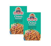 MDH Various Seasoning Masala Powder - Spices Mix Curry Masala Recipe Mixes Casserole Seasoning Herbs - Aromatic & Enhances the flavor of the meal (Chana Masala (100g), Pack of 2)