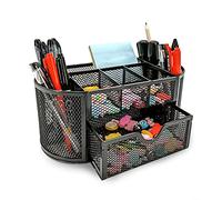 MDHAND Desk Organiser and Accessories, Mesh Organisation, Space-Saving Functionality, Desk Organiser and Sliding Drawer