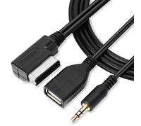 MDI AMI MMI Music Interface USB + Aux Cable for A6L A8L Q7 A4L A5 A1, Haofy 3.5mm Audio & USB Socket AUX Adapter Cable/Adapter Scart-HDMI to Scart Cable