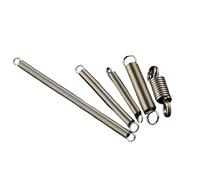 Mdingbao-Extension Springs 304 Stainless Steel Wire Diameter 1.5mm O Ring Hook Coil Cylindroid Helical Pullback Extension Tension Spring, 5pcs, good stretching ability(100mm(5pcs),12mm)