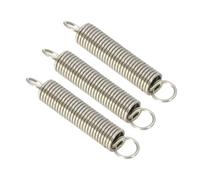 Mdingbao-Extension Springs Tension Spring 304 Stainless Steel 1mm Small Dual Hook Wire Diameter 1.0mm OD 10mm Long L25/30/ 55/60/70/80/100mm, 5pc, good stretching ability(25mm)