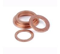 Mdingbao-Flat Washers M3 M4 M5 M6 M7 M8 M9 M10 M12 M15 M17 M20 Thickness 0.1mm Brass Copper Sealing Boat Crush Washer Flat, corrosion and durable(4x6x0.1 100Pcs)