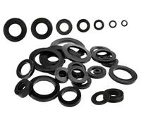 Mdingbao-Flat Washers M3 M4 M5 M6 M8 M10 M12 Black Plastic Rubber Flat Washer Plane Spacer Insulation Gasket Rings For Screw Bolt, corrosion and durable(M10x20mm 25PCS)