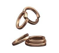 Mdingbao-Flat Washers M3 M4 M5 M6 M8 M10 M12 Copper Spring Washer Copper Bullet Pad Brass Spring Washer Split Spring Lock Gasket, 10pcs, corrosion and durable(M8)