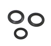 Mdingbao-Flat Washers M3 M4 M5 M6 M8 M10 M12 M14 M16 Black Carbon Steel Lock Washers With Doule Faced Printing, corrosion and durable(M4 10pcs)