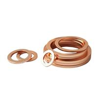Mdingbao-Flat Washers M3 M4 M5 M6 M8 M10 M12 M14 M16 M18 M20 M22 M24 M27 M30 DIN7603 Boat Red Brass Copper Crush Sealing Washer Flat Seal Ring Gasket corrosion and durable(M14x20x1.5 (10pcs))