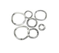 Mdingbao-Flat Washers M3 M4 M5 M6 M8 M10 M12 M14 M16 M19 M23 M25 M27 304 Stainless Steel Three Wave Washers Spring Washer, corrosion and durable(M16 X21 x 0.3 50pcs)