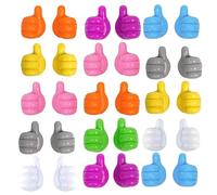 Mdingbao-Multi-Purpose Hooks Self Adhesive Thumb Hook Multifunction Adhesive Cable Clip Holder Creative Silicone Thumb Wall Hooks For Home Office, Strong Adhesive Wall Hooks(Random mixed,5Pcs)