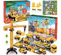 MDINGTD Kids Advent Calendar 2025, Toys Cars for 3 4 5 6 7 Year Old Boys Calendar 2025 Kids' Play Vehicles 3-8 Year Old Boy Gifts Christmas Calendar Toy 24 Days Advent Calendar for Kid