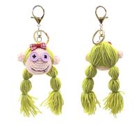 MDJDTUWO Ugly Doll Plush Keychain For Backpack, 6" Cute Keychain For Women, Plush Soft Cotton Key Chain For Christmas, Easter, Birthday, Party And Dec (Green)
