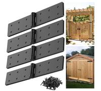 Mdkave Gate Hinges,270° Solid Double Layer Butt Hinge for Gates,Fence Doors