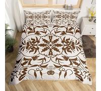 MDKLXIDF King Size Duvet Cover leaves Duvet Cover with Zipper Closure Microfiber Soft Breathable Quilt Cover 94.5x86.7 inch + 2 Matching Pillowcases 19x29 inch, for Adults Teenagers