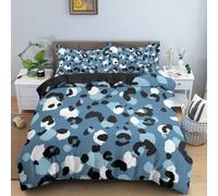 MDKLXIDF King Size Duvet Cover leopard print Duvet Cover with Zipper Closure Microfiber Soft Breathable Quilt Cover 94.5x86.7 inch + 2 Matching Pillowcases 19x29 inch, for Adults Teenagers