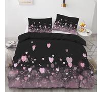 MDKLXIDF King Size Duvet Cover love Duvet Cover with Zipper Closure Microfiber Soft Breathable Quilt Cover 94.5x86.7 inch + 2 Matching Pillowcases 19x29 inch, for Adults Teenagers