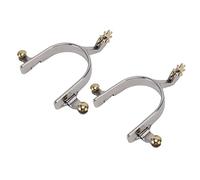 MDKSOUITY 1 Pair Stainless Steel Horse Spurs, Cowboy Equestrian Boot Spurs for Horse Training and Riding, Durable Roping Spurs with Western Style Design for Equestrian Competition