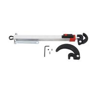 MDKSOUITY Basin Wrench 250mm with 180 Degree Pivoting Heads, Telescoping Basin Sink Spanner, Dual Rotating Jaws for 10mm to 64mm Nuts, Spring Loaded Plumbing Tool for Tight Spaces