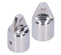 MDKSOUITY Bimini Top Cap External Eye End Accessories, 2PCS 316 Stainless Steel Boat Slide Cap, Marine Grade Top Eye End Fitting for 1in OD Round Tube, Easy Install Boat Accessories Without