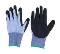 MDKSOUITY Cut Resistant Work Gloves A7 Grade, Safety Work Gloves with Steel Wire and Nitrile Coating, Non Slip Oil Proof for Men and Women, Mechanics and Food Handling (M)