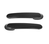 MDKSOUITY Exterior Door Handle Cover for Smart Fortwo C453 A453, Carbon Fiber ABS Outer Handle Trim Sticker with Double Sided Tape for 2016-2021 Smart EQ Fortwo