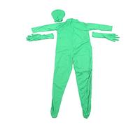 MDKSOUITY Green Screen Bodysuit, Full Body Split Design Wireless Chroma Key Suit, Seamless Wrinkle Free Milk Silk Green Man Suit with Back Zipper and Finger Separation for Photography Film V (180cm)