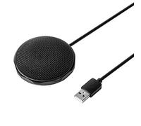 MDKSOUITY USB Omni - directional Condenser Microphone, Mini Wired Meeting Business Mic with Plug and Play, Noise Filtering for PC Laptop Video Conference Singing Recording