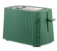 Gut getoastet: MDL08 Plissé Toaster Alessi Braun gebrannt und lecker kross - mit dem Plissé Toaste von Alessi können Sie Ihren Toast so formschön zubereiten, wie noch nie zuvor. Plissé ist eine aus der Mode bekannte Falttechnik , die sich zeitloser Beliebtheit erfreut. Der Designer Michele De Lucchi hat sie für seine Plissé Serie von Alessi zum Vorbild genommen und eine Kollektion von Küchengeräten entworfen, die alles andere als nur funktional ist. Das gefaltete Design lässt die Alltagshelfer zu skulpturalen Gegenständen werden, die sich durch zeitlose Schönheit auszeichnen. Technische Details Material: thermoplastischem Harz, Edelstahl Elektrische Leistung: 850 Watt Gehäuse und Netzkabel sind in der gleichen Farbe wie das Gerät Netzkabel ist integriert und verfügt über einen Eurostecker 6 verschiedenen Bräunungsstufen Aufwärm- und Auftaufunktion Bagelfunktion (zum Aufwärmen nur einer Seite des Brots) rutschfeste Basis integriertes Krümelfach