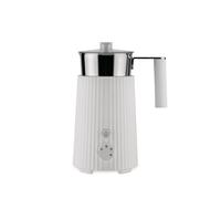 Milchschaum in Barista-Qualität: MDL13 Plissé Multifunktions-Induktions-Milchaufschäumer von Alessi Der von Michele De Lucchi entworfene MDL 13 Induktions-Milchaufschäumer überzeugt nicht nur mit seiner wundervollen Plissee-Optik, sondern auch durch seine Funktionsweise. Jetzt bereiten Sie auf Knopfdruck ganz einfach, schnell und energieeffizient einen gleichmäßig cremigen Milchschaum zu - warm oder kalt, aus Kuhmilch oder pflanzlichen Milch-Alternativen! Material und Format Der MDL 13 Induktions-Milchaufschäumer aus thermoplastischem Harz und Edelstahl ist 17 cm hoch und hat eine Leistung von 600 Watt. Erhältlich ist er in den Farben Weiß, Schwarz, Grau und Rot.