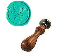 MDLG MDLG Vintage LION Custom Picture Logo Wedding Invitation Wax Seal Sealing Stamp Rosewood Handle Set