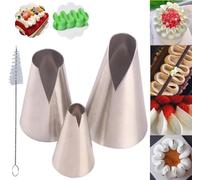 MDLJG cake piping tips, Russian Piping Tips Set,V-shaped Wave Nozzles Piping Kit - DIY Icing Nozzle Tool for Cupcakes (V-shape)