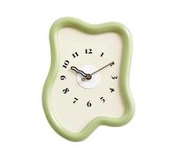 MDLOCJHF Wall Clock Cream Style Decorative Wall Clock, Modern Simple Silent Battery Operated Wall Hanging Clock No Punching for Living Room Bedroom Kitchen School Hotel