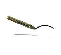 mdlondon Strait Ceramic Hair Straighteners (Olive Green). New Improved Shape, Extra Long 11cm Plates, 11 Heat Settings & Heat Mat, Smooths & Tames - Genuine mdlondon Hair Straightners