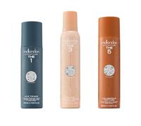 mdlondon The Numbers Hair Styling Bundle (The Loose) - Conditioning Heat Protection Spray, Curl Mousse and Volumising Dry Shampoo (3 x 200ml) for Relaxed, Effortless Blow-Dries
