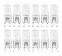 MDLSDE 12 Pack G9 Halogen Light Bulbs 25W, 230V Dimmable Capsule Bulb 620lm 3000K 300°C High Temperature Resistant 360° Lighting Suitable for Oven Microwave Lava Lamp Cooker Ceiling Lights Warm White