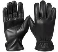 MDM Motorcycle Gloves Men Genuine Leather Lightweight Summer Gloves Motorcycle Chopper Retro Unlined Soft Leather Non-Slip Inner Classic Black (Black, 3XL)
