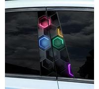 MDMDPYLCH Car B Pillar Stickers, for Mitsubishi Eclipse Cross Bj. ab 2018, Waterproof Vinyl Decals Self-Adhesive Anti-Scratch B Covers Car Exterior Styling Accessorie,A-normal