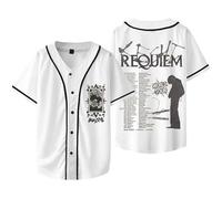 MDMLK Keshi Requiem World Tour Merch T-Shirts Unisex, Crew Neck Short Sleeve, Street Fashion Clothing,White,M