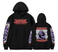 MDMLK Lorna Shore Long Sleeve Pullover, Comfy Casual Prints And Stylish Tops,Black,XS