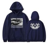 MDMLK Lorna Shore Long Sleeve Pullover, Comfy Casual Prints And Stylish Tops,Blue,S